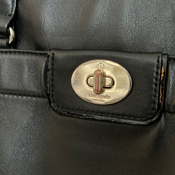 Kate Spade large tote in soft black leather - Picture 2 of 9
